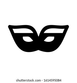 Carnaval mask icon isolated sign symbol vector illustration - high quality black style vector icons
