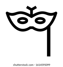 Carnaval mask icon isolated sign symbol vector illustration - high quality black style vector icons
