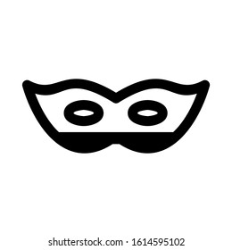 Carnaval mask icon isolated sign symbol vector illustration - high quality black style vector icons
