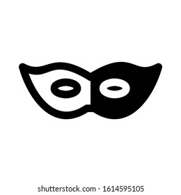 Carnaval mask icon isolated sign symbol vector illustration - high quality black style vector icons
