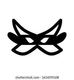 Carnaval mask icon isolated sign symbol vector illustration - high quality black style vector icons
