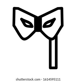 Carnaval mask icon isolated sign symbol vector illustration - high quality black style vector icons
