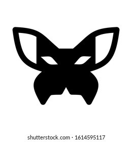 Carnaval mask icon isolated sign symbol vector illustration - high quality black style vector icons
