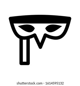 Carnaval mask icon isolated sign symbol vector illustration - high quality black style vector icons
