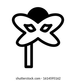 Carnaval mask icon isolated sign symbol vector illustration - high quality black style vector icons
