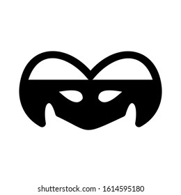 Carnaval mask icon isolated sign symbol vector illustration - high quality black style vector icons
