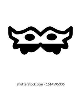 Carnaval mask icon isolated sign symbol vector illustration - high quality black style vector icons
