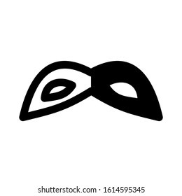 Carnaval mask icon isolated sign symbol vector illustration - high quality black style vector icons
