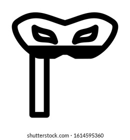 Carnaval mask icon isolated sign symbol vector illustration - high quality black style vector icons
