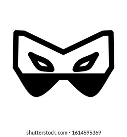 Carnaval mask icon isolated sign symbol vector illustration - high quality black style vector icons
