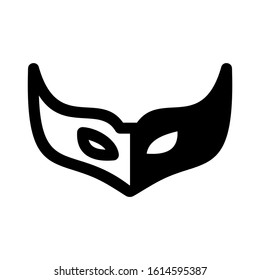 Carnaval mask icon isolated sign symbol vector illustration - high quality black style vector icons
