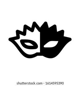 Carnaval mask icon isolated sign symbol vector illustration - high quality black style vector icons
