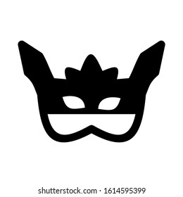 Carnaval mask icon isolated sign symbol vector illustration - high quality black style vector icons
