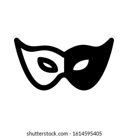 Carnaval mask icon isolated sign symbol vector illustration - high quality black style vector icons
