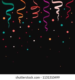 Carnaval ribbon concept background. Flat illustration of carnaval ribbon vector concept background for web design