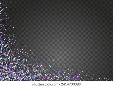 Carnaval Tinsel. Laser Pattern. Rainbow Effect. Carnival Sparkle. Falling Ribbon. Disco Colourful Backdrop. Digital Poster. Blue Glare Burst. Purple Carnaval Tinsel