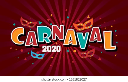 Carnaval vector background. Festive Mood. Travel destination. Eps10