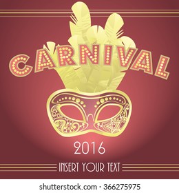 CARNIVAL 2016. Changeable design inspired by Venetian carnival