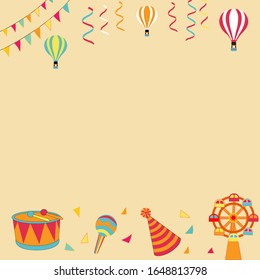 Carnival background design vector illustration 