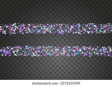 Carnival Background. Digital Ribbon. Holographic Tinsel. Falling Banner. Pink Laser Confetti. Carnaval Glitter. Happy Birthday Illustration. 3d Texture. Blue Carnival Background