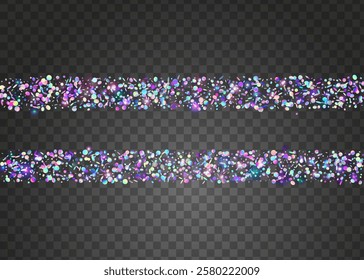 Carnival Background. Digital Ribbon. Holographic Tinsel. Falling Banner. Pink Laser Confetti. Carnaval Glitter. Happy Birthday Illustration. 3d Texture. Blue Carnival Background