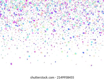 Carnival Background. Fantasy Art. Retro Multicolor Wallpaper. Party Flyer. Blue Disco Glitter. Kaleidoscope Texture. Hologram Confetti. Glitter Foil. Pink Carnival Background