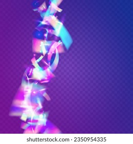 Carnival Background. Glitch Tinsel. Pink Shiny Glare. Fantasy Foil. Birthday Glitter. Blur Flare. Retro Abstract Gradient. Festive Art. Blue Carnival Background