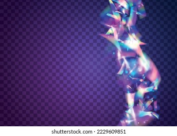 Carnival Background. Laser Prismatic Gradient. Fantasy Foil. Shiny Flyer. Holographic Texture. Webpunk Art. Rainbow Tinsel. Purple Retro Confetti. Pink Carnival Background