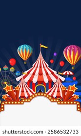 carnival background template. Fiesta, holiday poster, party flyer, greeting card. vector illustration