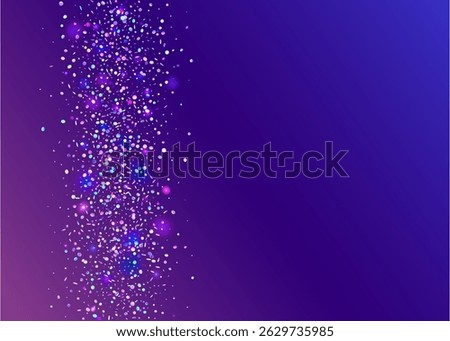 Carnival Background. Transparent Burst. Falling Poster. Pink 3d Confetti. Light Texture. Rainbow Serpentine. Laser Isolated Cristals. Digital Dust. Purple Carnival Background