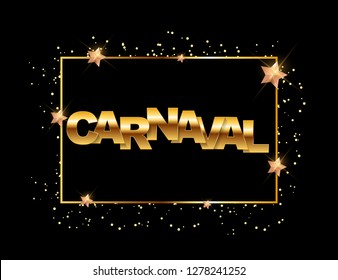 Carnival banner with bunting flags and flying balloons. Vector illustration. EPS10