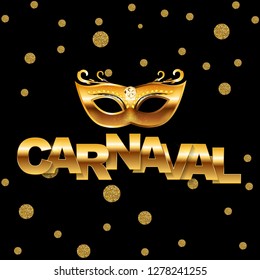 Carnival banner with bunting flags and flying balloons. Vector illustration. EPS10