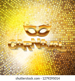 Carnival banner with bunting flags and flying balloons. Vector illustration. EPS10