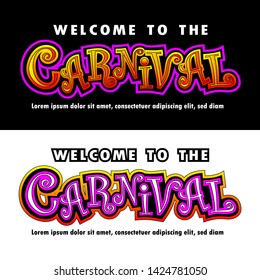 Carnival banner design for your happiness moment