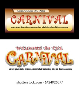 Carnival banner design for your happiness moment