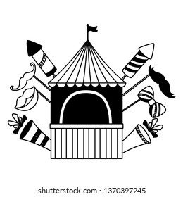 carnival booth flag