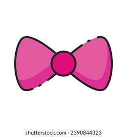 carnival bow tie icon vector template illustration logo design