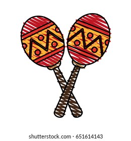carnival brazil flat scribble