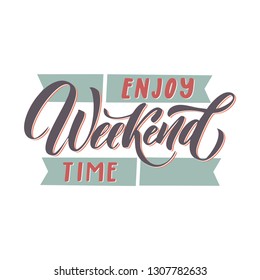 Carnival calligraphic lettering poster. Vector illustration - Vector