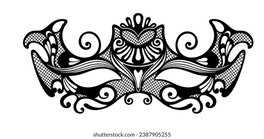 Carnival (Carnaval) mardi gras mask . Vector Illustration