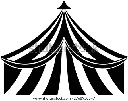 Carnival circus big top tent graphic