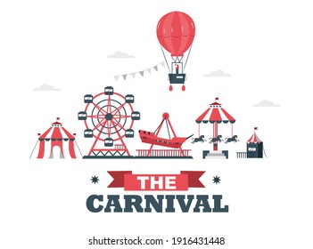 Carnival: Carnival circus day with various games and hot air balloons