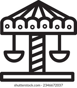 Carnival Circus Entertainment Outline Icon