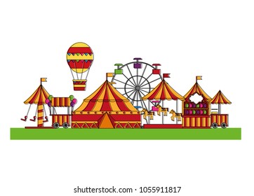 carnival circus funfair amusement enjoyment park