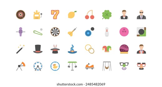 Carnival and Circus Icon Set