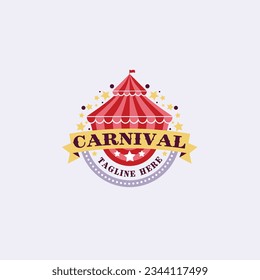 Carnival circus logo design, vector, festival