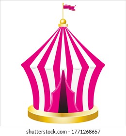 Carnaval circo tienda rosa