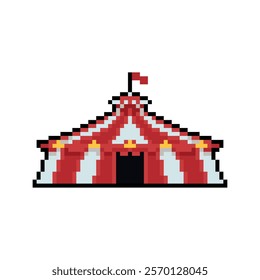 CARNIVAL CIRCUS TENT PIXEL ART