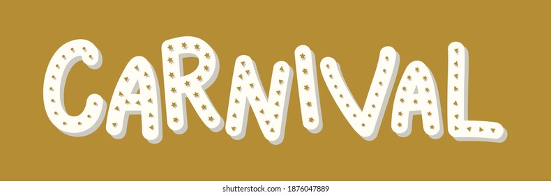 Carnival - colorful banner with color splash. Vector