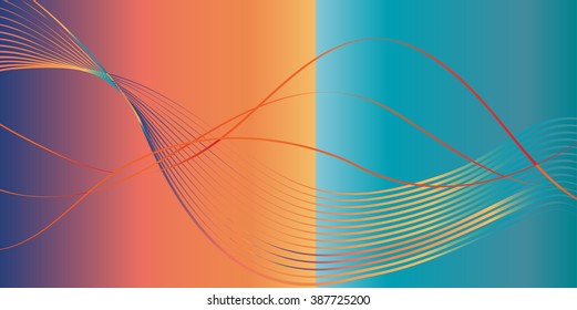 Carnival colors of Mexico abstract background for festivities. Colorful Wavy lines, stylized confetti. Vector Digital Illustration. For Holiday Art, Print, Web graphic design.
